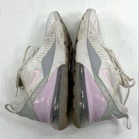 Nike Air Max 270 White Pink Grey Lifestyle Running Sneakers Size 9.5