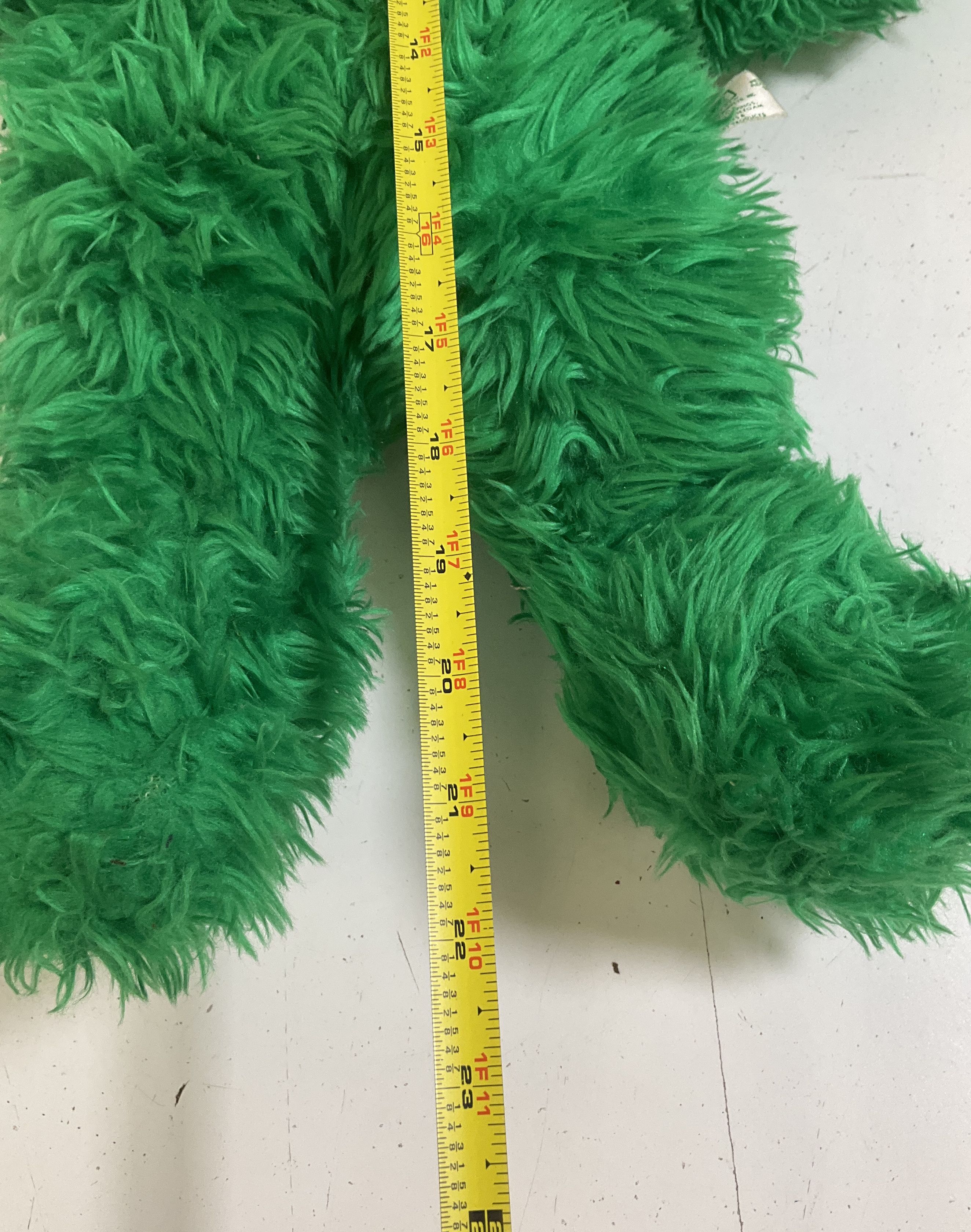 Vintage 80s Knickerbocker Sesame Street Oscar the Grouch Plush Stuffed Animal