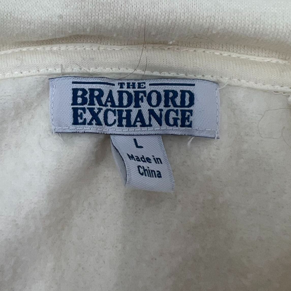 Bradford Exchange Elvis Graphic Zip Up Hoodie Size L *Heavy Odor Staining*