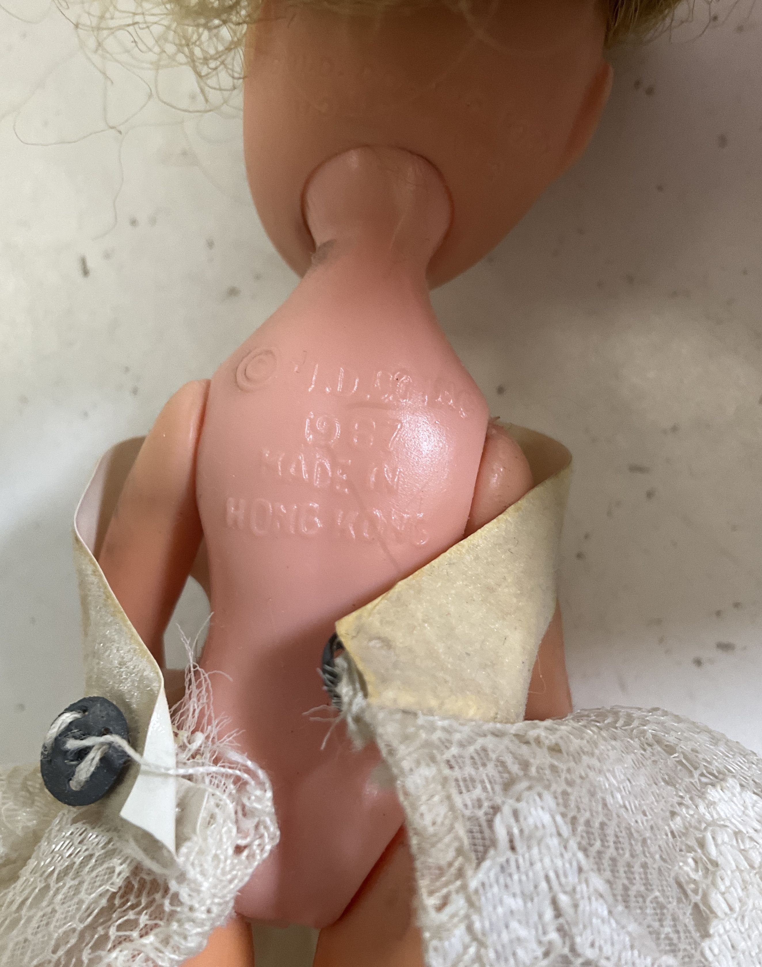 3 Vintage 1960s Small Dolls Hasbro Kiddle Dolly Darlings Uneeda Tiny Teen