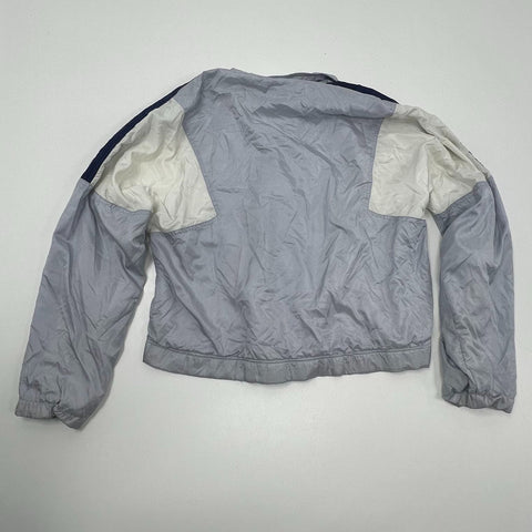 Vintage 90s Profile Gray Blue Colorblock Full Zip Windbreaker Jacket Men's M