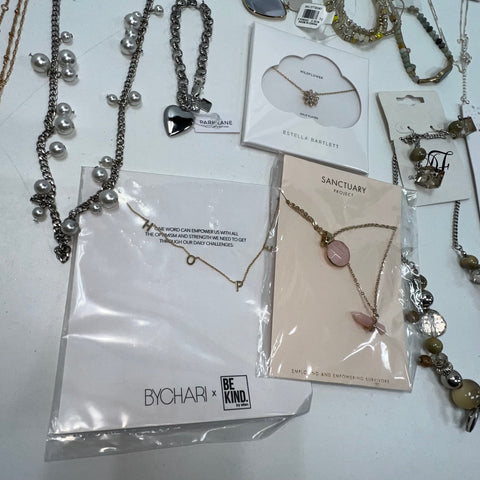Banana Republic Loft Kim Rogers Costume Jewelry Lot of 18 Necklaces Bracelets