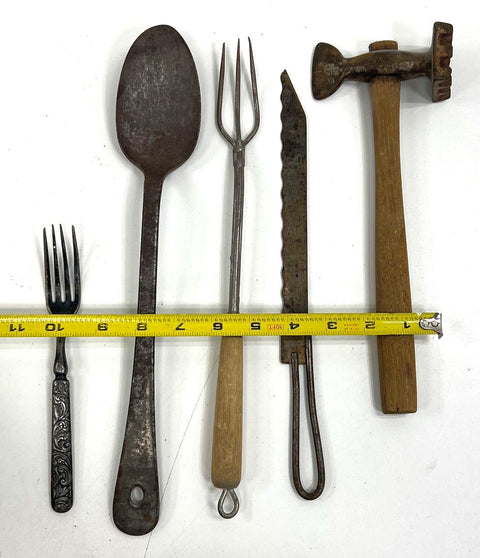 Vintage National No 3 Skillet + Grill-It Cast Iron Broiler Lot Kitchenware