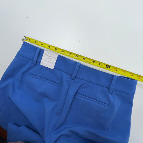 Lot of 2 Talbots NWT Blue Southampton & White Linen Blend Curvy Pants Women's