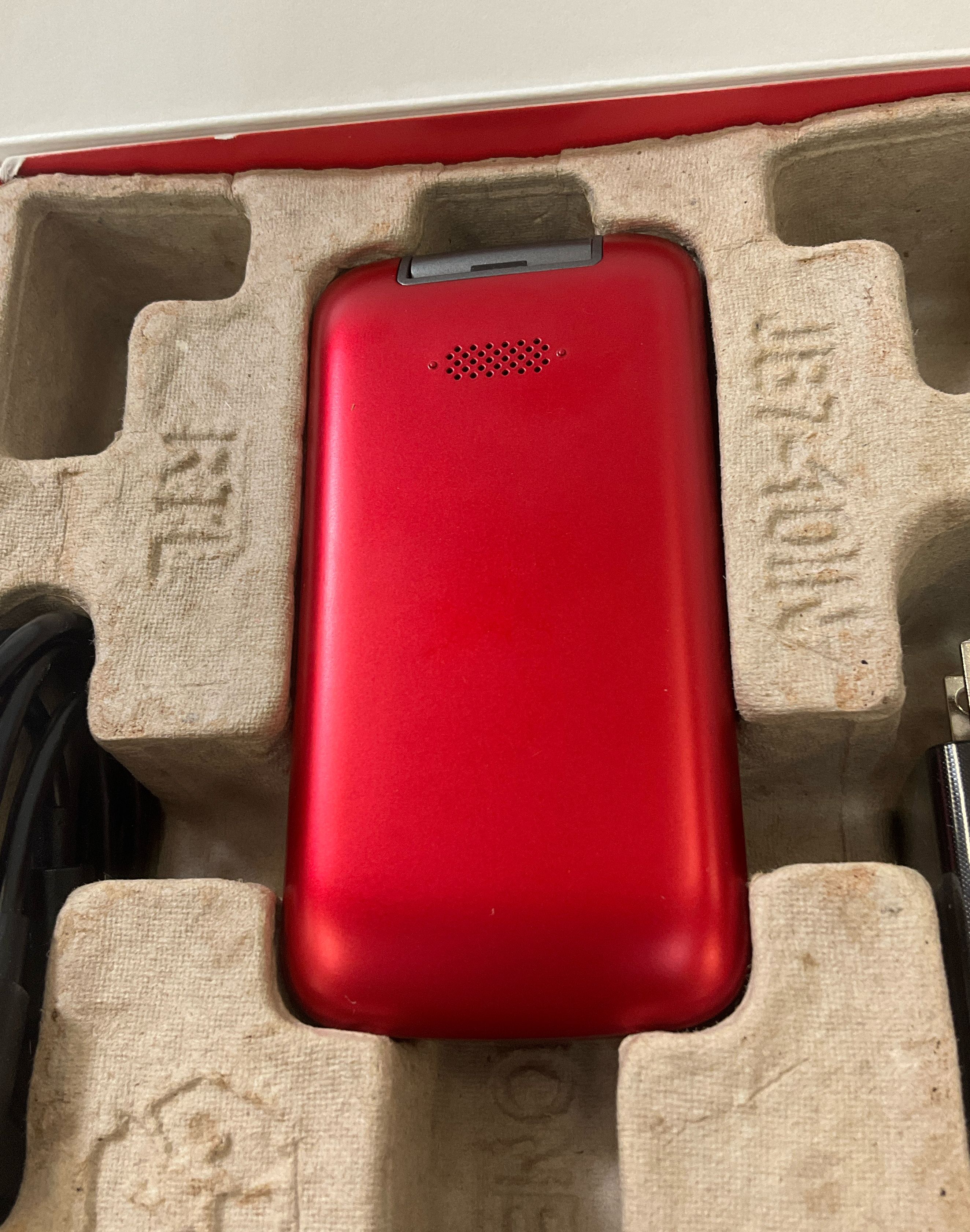 Lively Jitterbug Flip2 Cell Phone for Seniors Red Complete Unused Open Box
