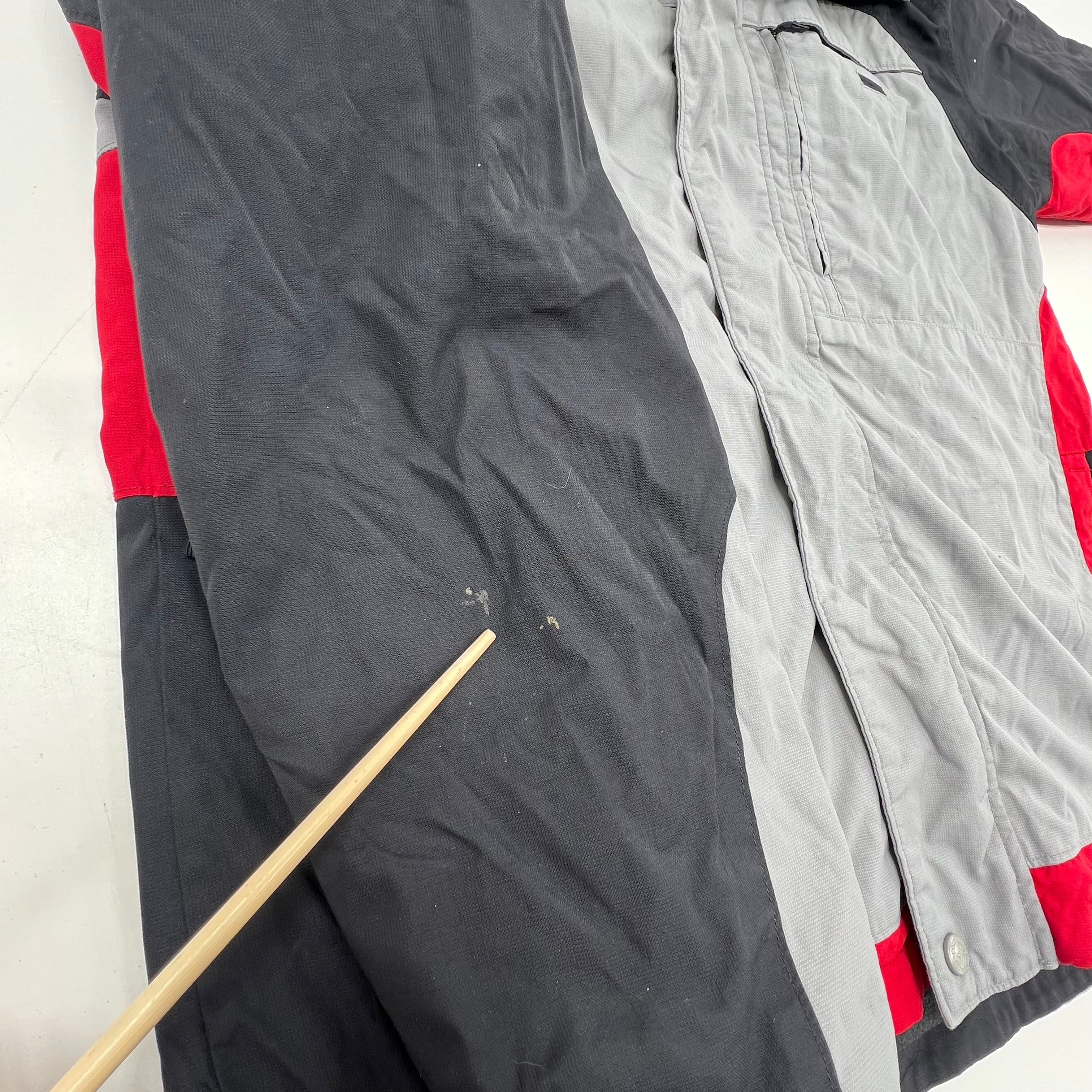 Columbia Vertex Gray Red Colorblock Fleece Lined Jacket Youth 18/20