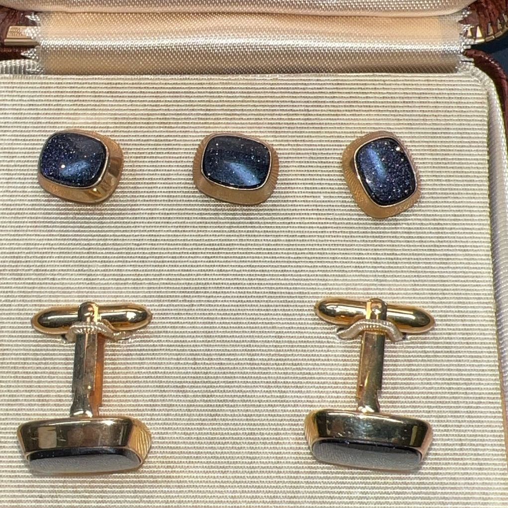 Correct 1/20 14K Gold Filled Cufflink Set IOB