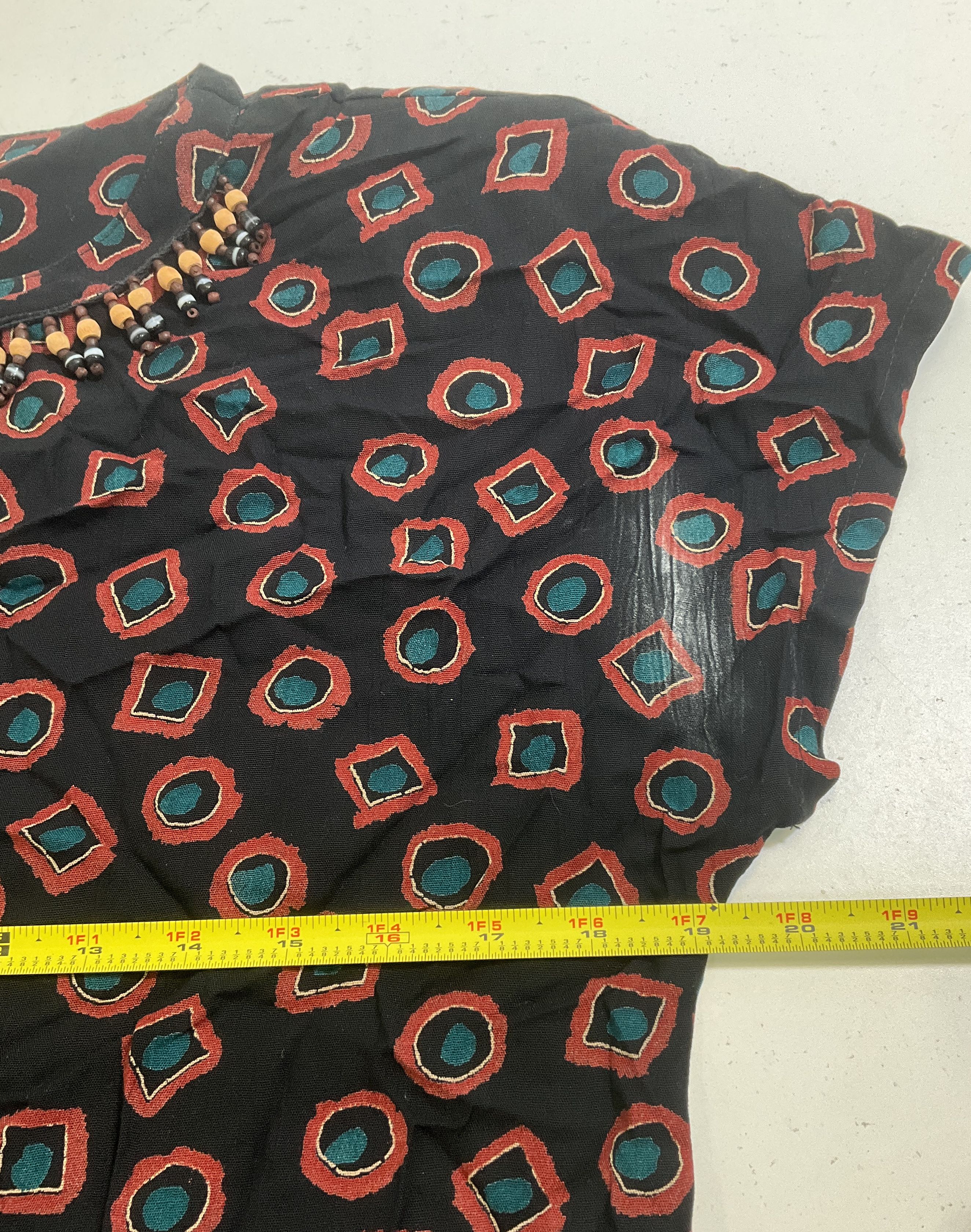 Vintage 90s Carole Little Petite Geometric Beaded Outfit Set Womens Sz 6P 2