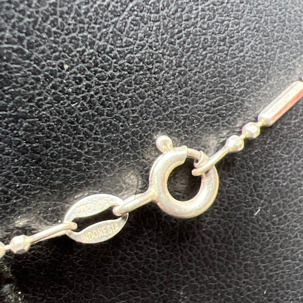 925 Sterling Silver Ostrich Bird Pendant Necklace 5.29g
