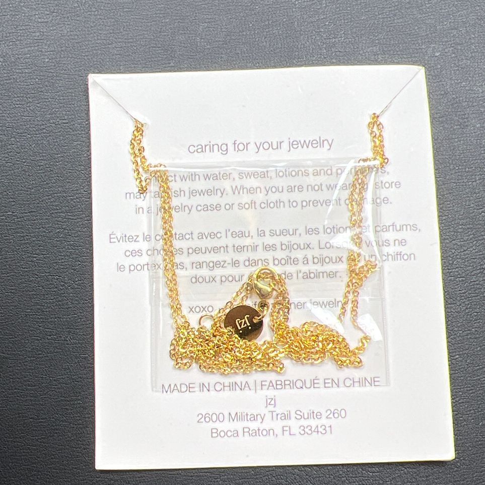 Jennifer Zeuner Star Gold Tone Necklace NWT