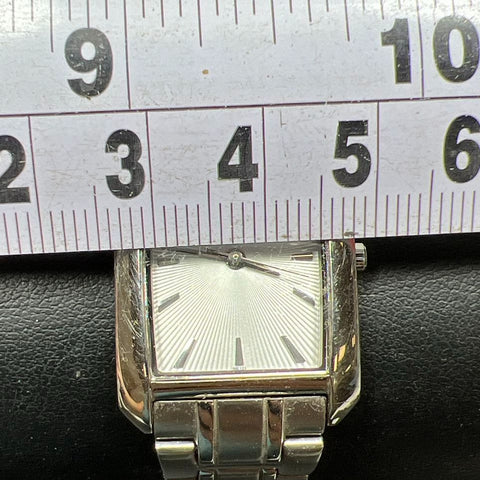 Bulova C877618 Silver tone Wristwatch New Battery