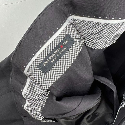 Santorelli John Varvatos Lot of 2 Mens Dress Pants Black Flat Front Size 33 34