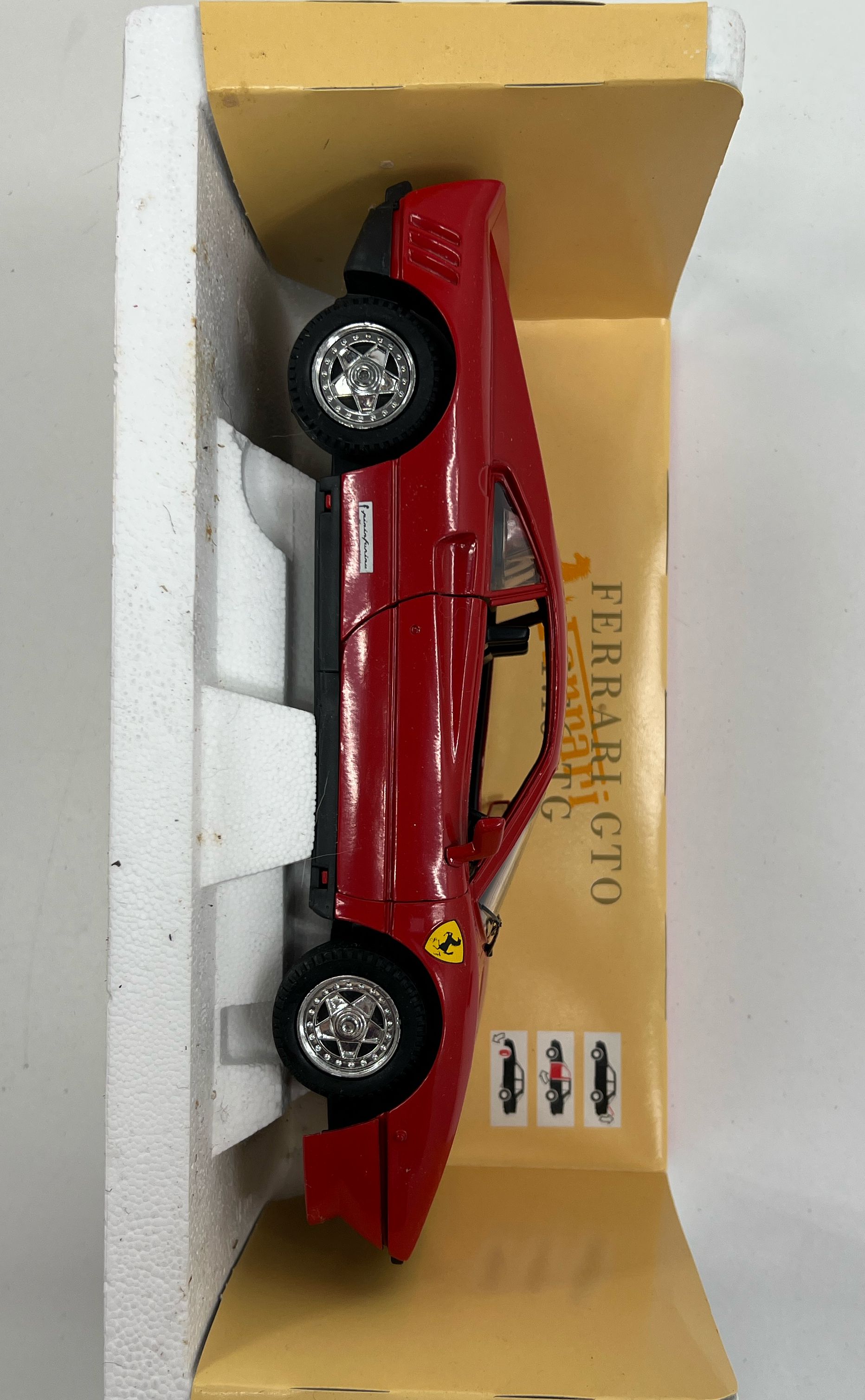 IOB Tonka Polistil Red Ferrari GTO 1:16 TG Die Cast Sports Car
