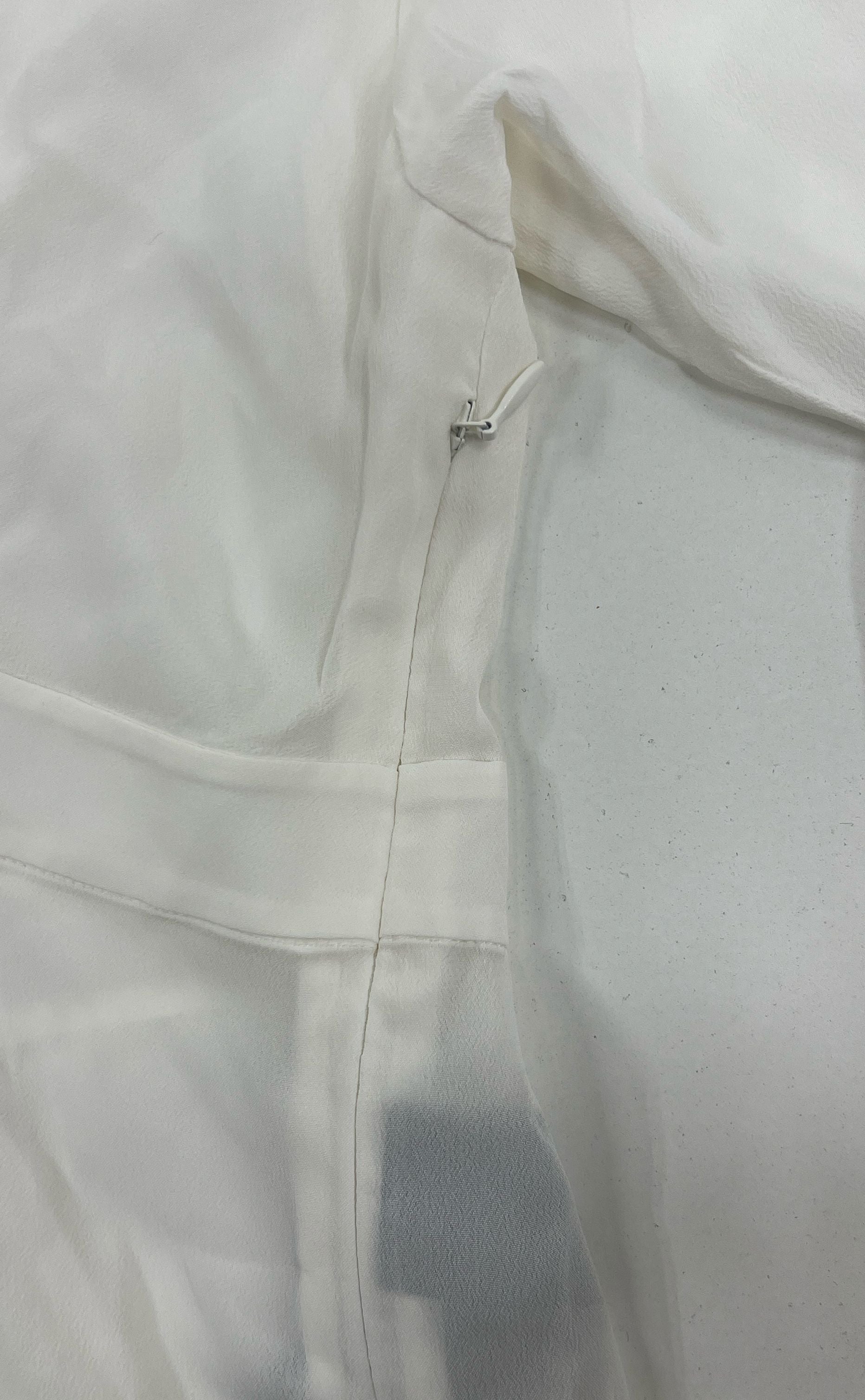 NWT Women's The Kooples France White Pleated Wrap Style Blouse - Size 3