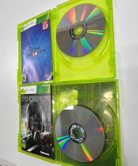 Dishonored LEGO Indiana Jones NCAA Football 8 Game Lot Microsoft Xbox 360