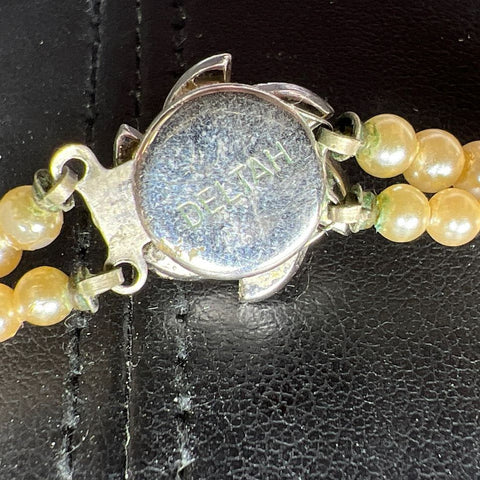 Vintage Deltah Faux Pearl Necklace
