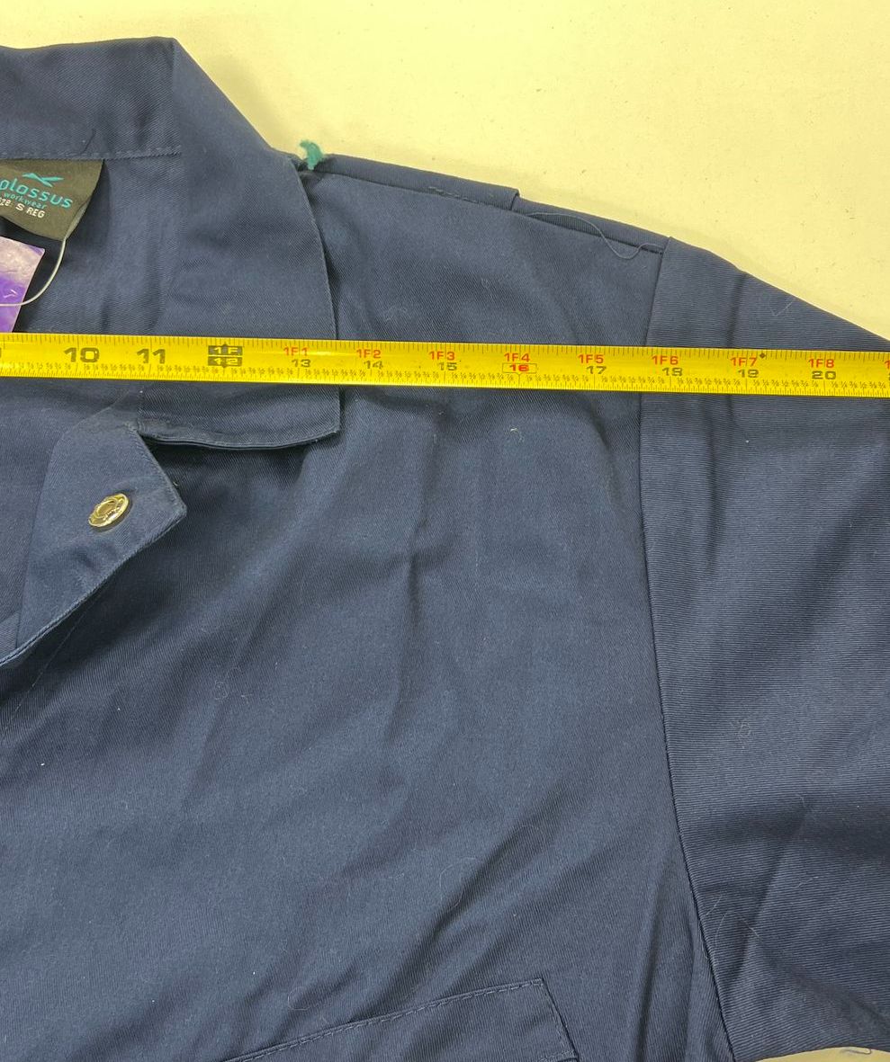NWT Men's Kolossus Workwear Blue Jumpsuit Coveralls Boiler Suit - Size Small REG