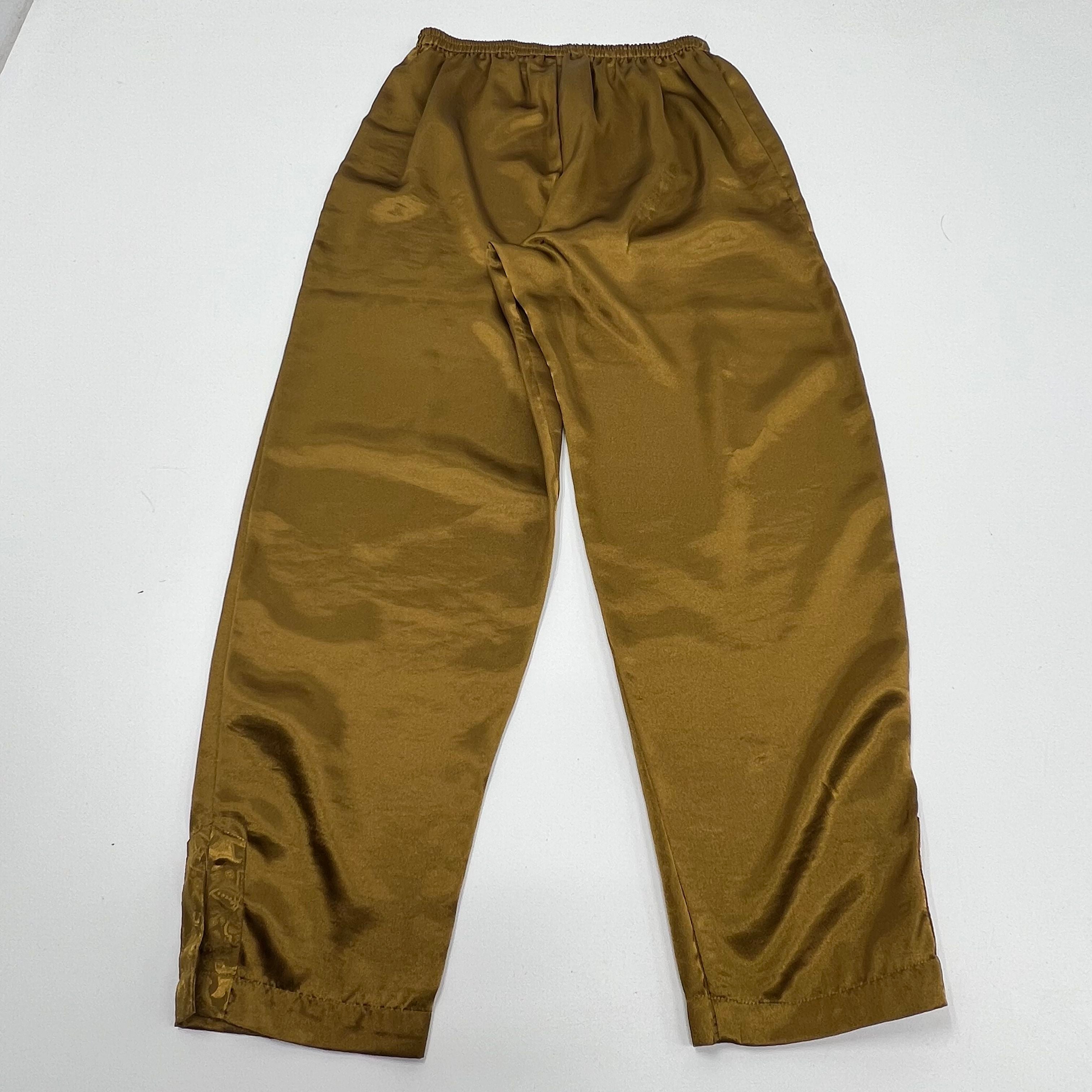 Vintage Victoria's Secret Gold Label Pajama Set Small Bronze Gold Tone