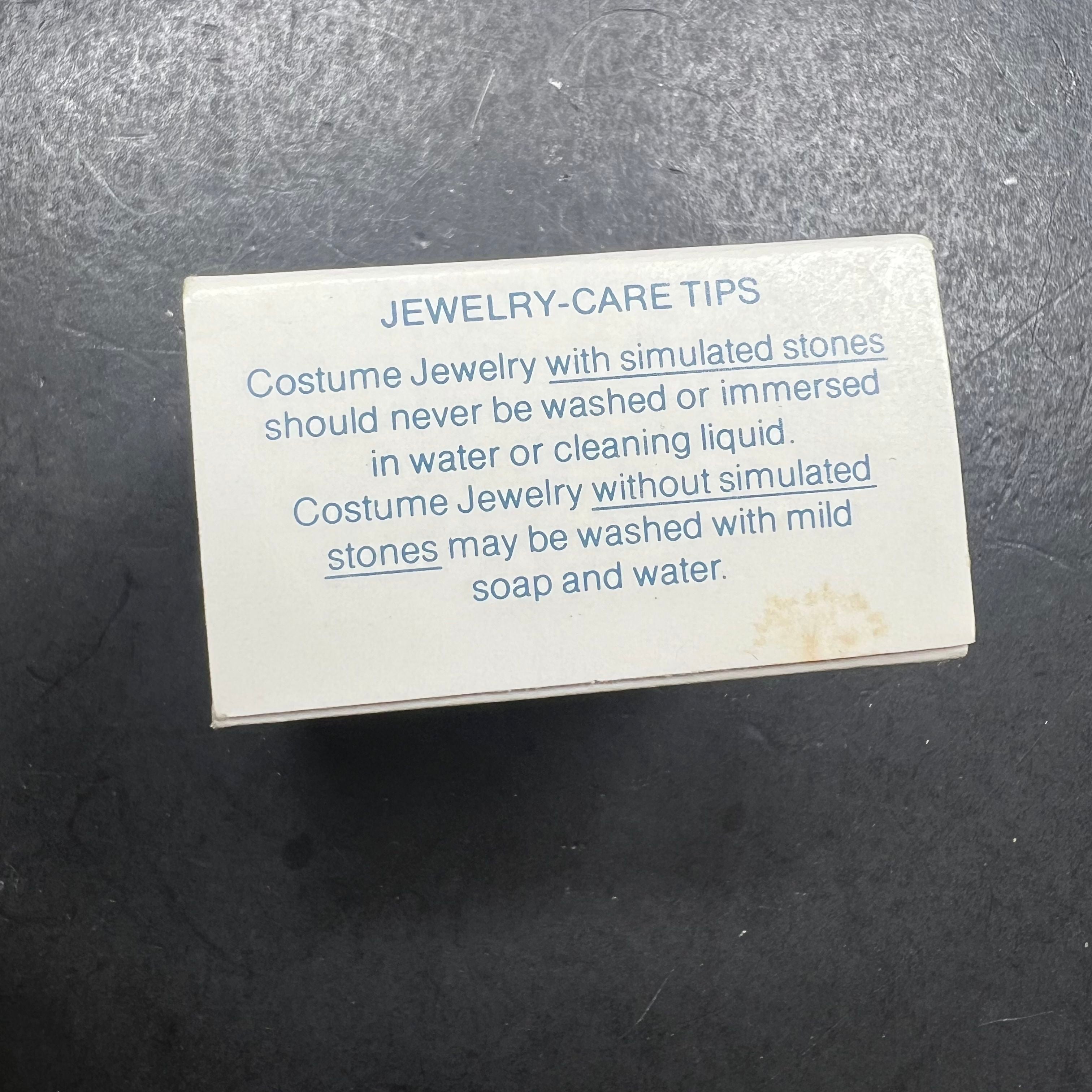 Vintage Avon Evening Splendor Ring NIB Size Large 8.5 Silver Tone Faux Pearl