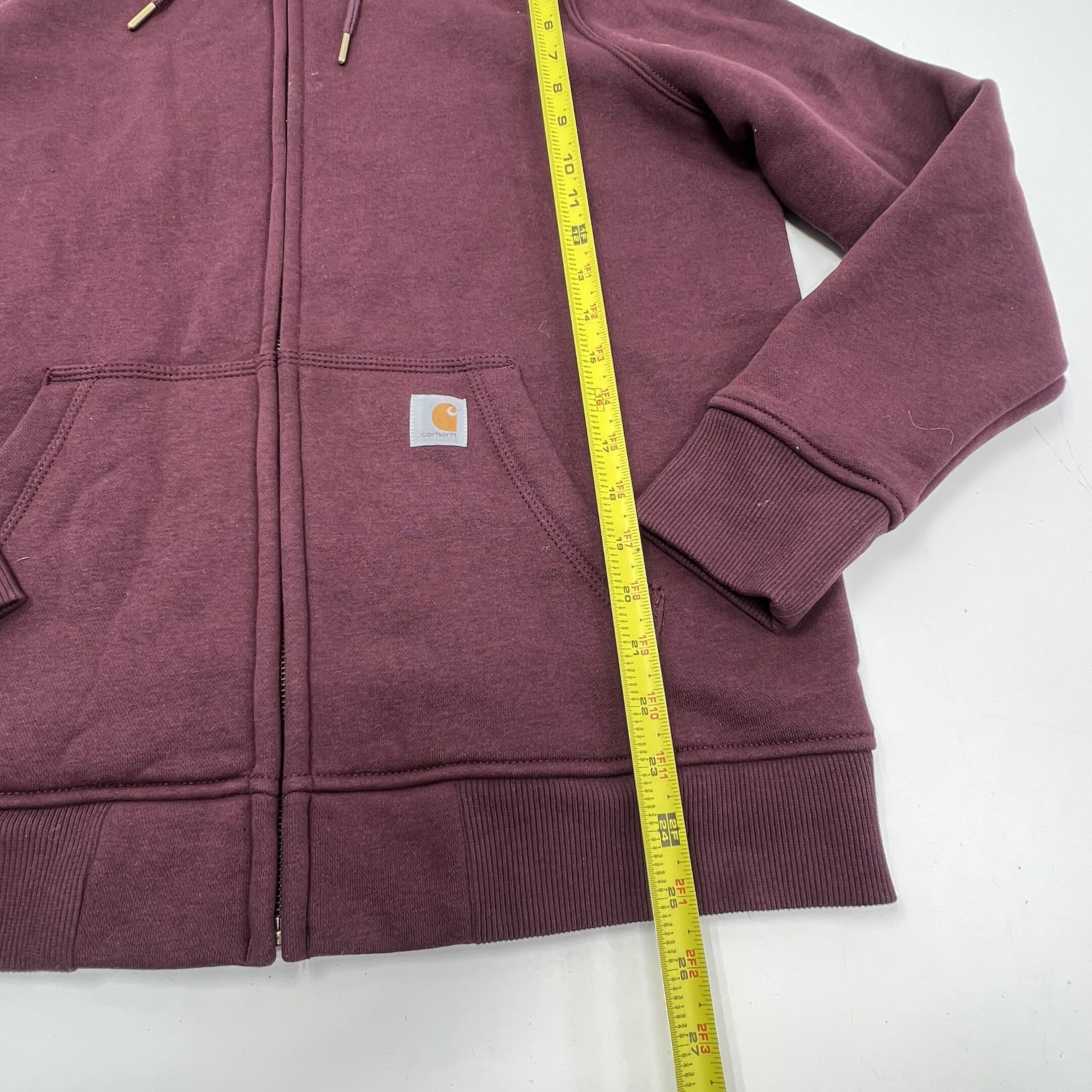 Carhartt Clarksburg Relaxed Fit Full Zip Hoodie Sweatshirt Women's Size L