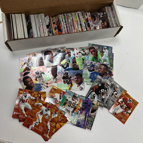 Vintage 90s NFL Football Cards Huge Lot Bulk Collection Fleer Pro Set Topps