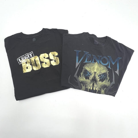 Lot of 2 WWE Sasha Banks Legit Boss & Randy Orton Venom T-Shirts Sz 2XL