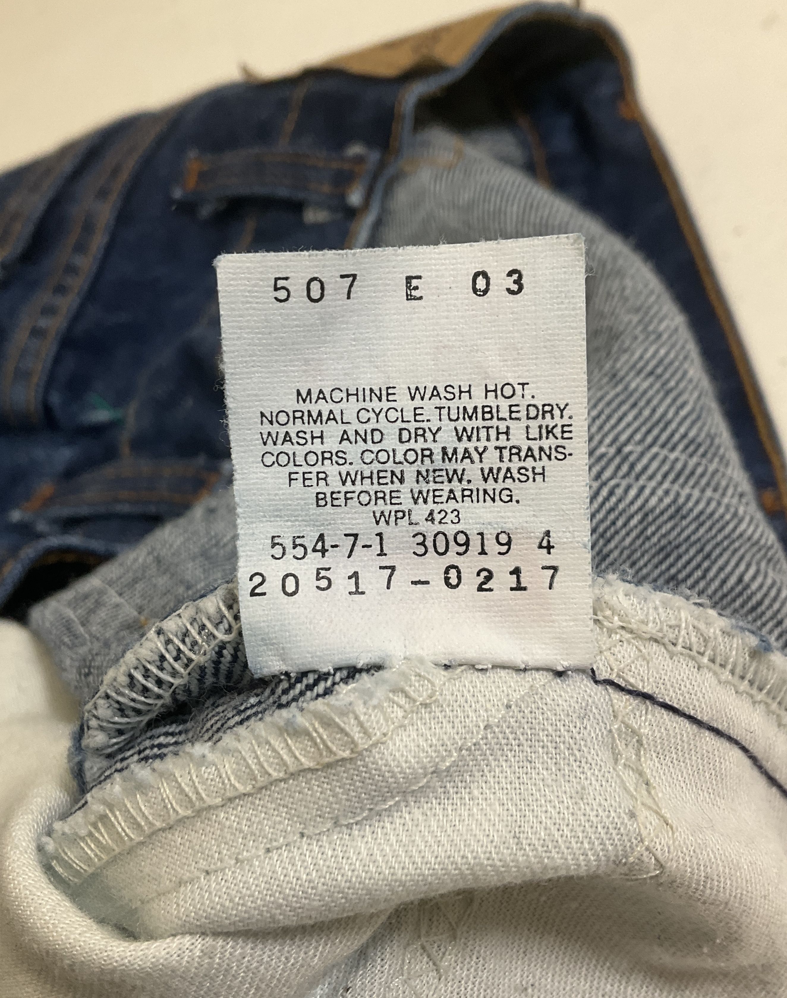 Vintage 90s Levi's 517 Orange Tag Dark Wash Bootcut Jeans Men's W32 L36