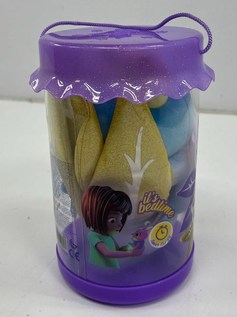 Glowies Fireflies Blue Plush Toy Light & Sound Lullaby Sleeping Companion Open