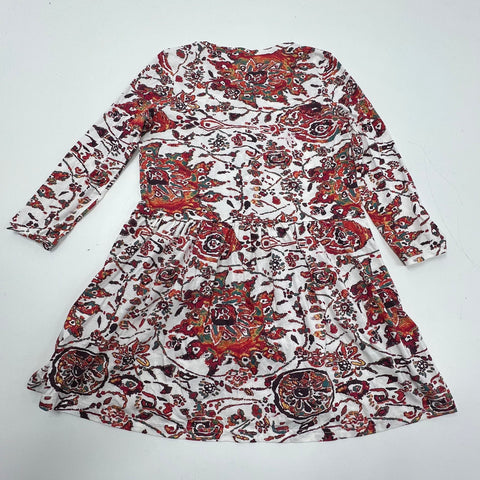 Peruvian Connection Pima Cotton Floral Boho Peasant Dress Sz XS Made in Peru