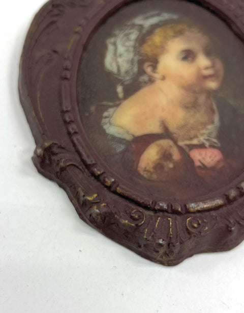 Vintage Lot 2 Framed Prints Made in Italy OFM Neoclassical Rococo Style Art