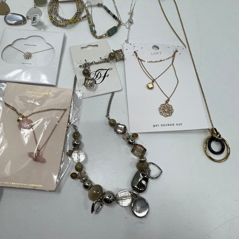 Banana Republic Loft Kim Rogers Costume Jewelry Lot of 18 Necklaces Bracelets
