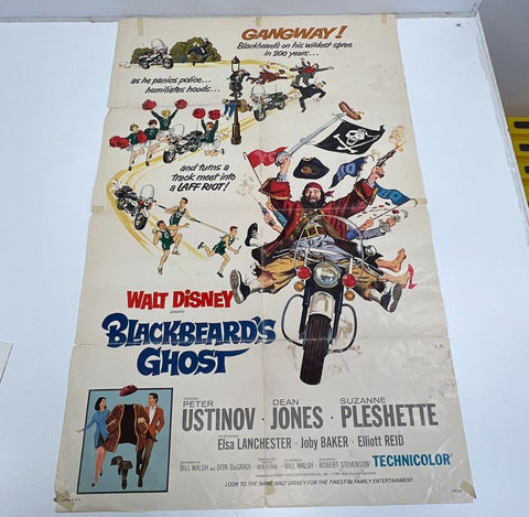 Vintage Lot of 3 Disney One Sheet Movie Posters 60s 70s 80s Theatrical