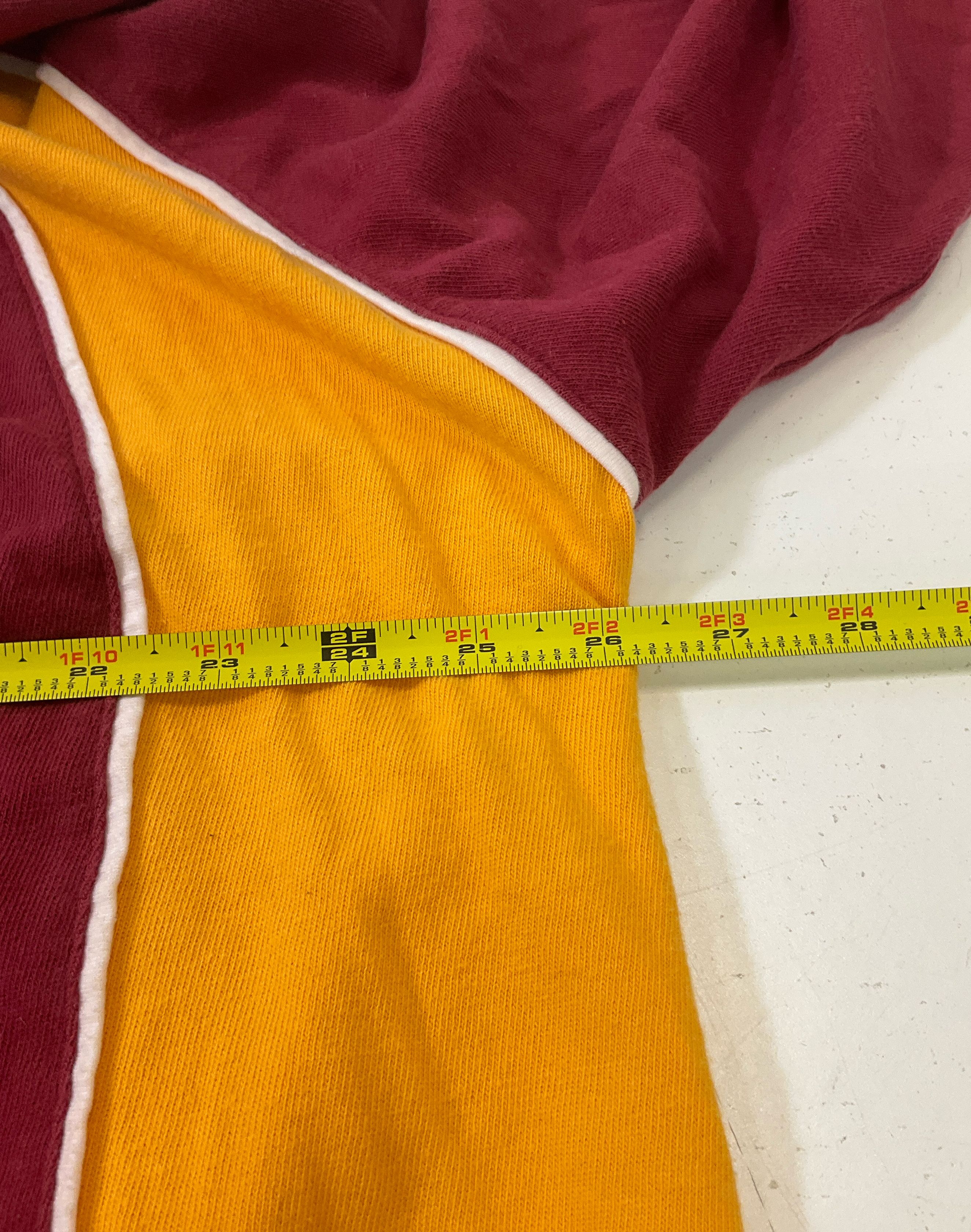 NFL Men's Washington Redskins Long Sleeve T-Shirt Maroon Yellow Sz XL Vintage