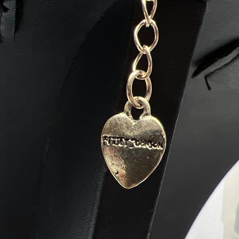 Betsey Johnson Pink Rhinestone Heart Pendant Necklace