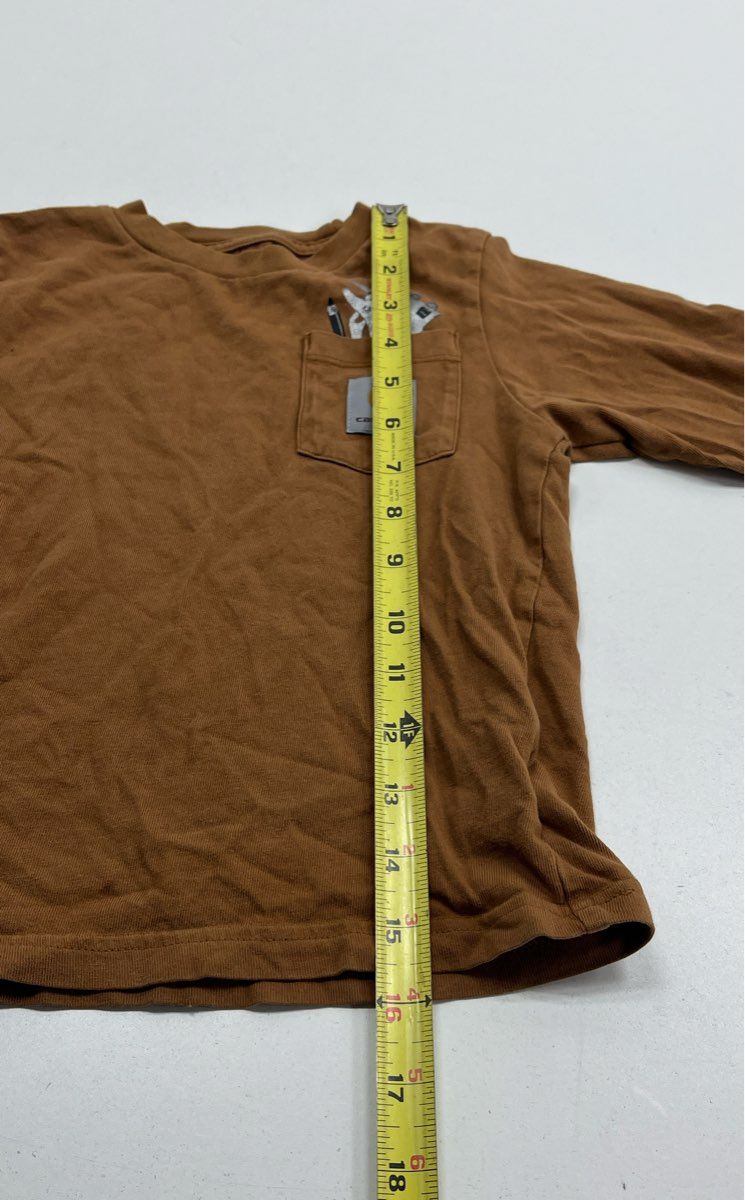 Carhartt Brown Long Sleeve Shirt - Size 4