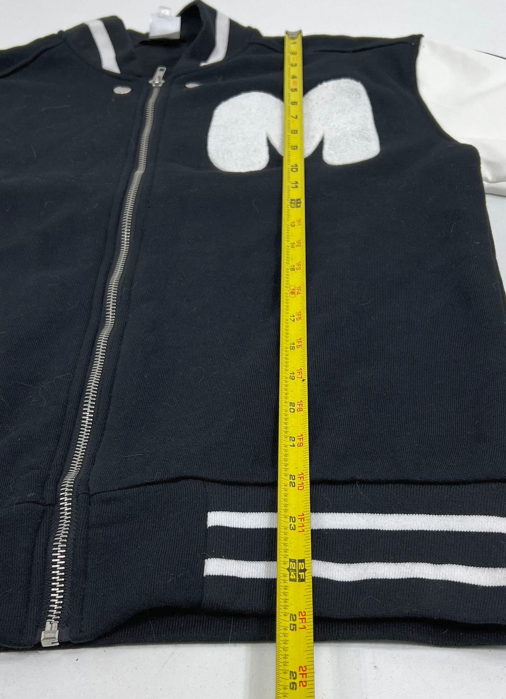 Marshmello Spirit Halloween DJ Costume Bomber Varsity Jacket Black White Teen