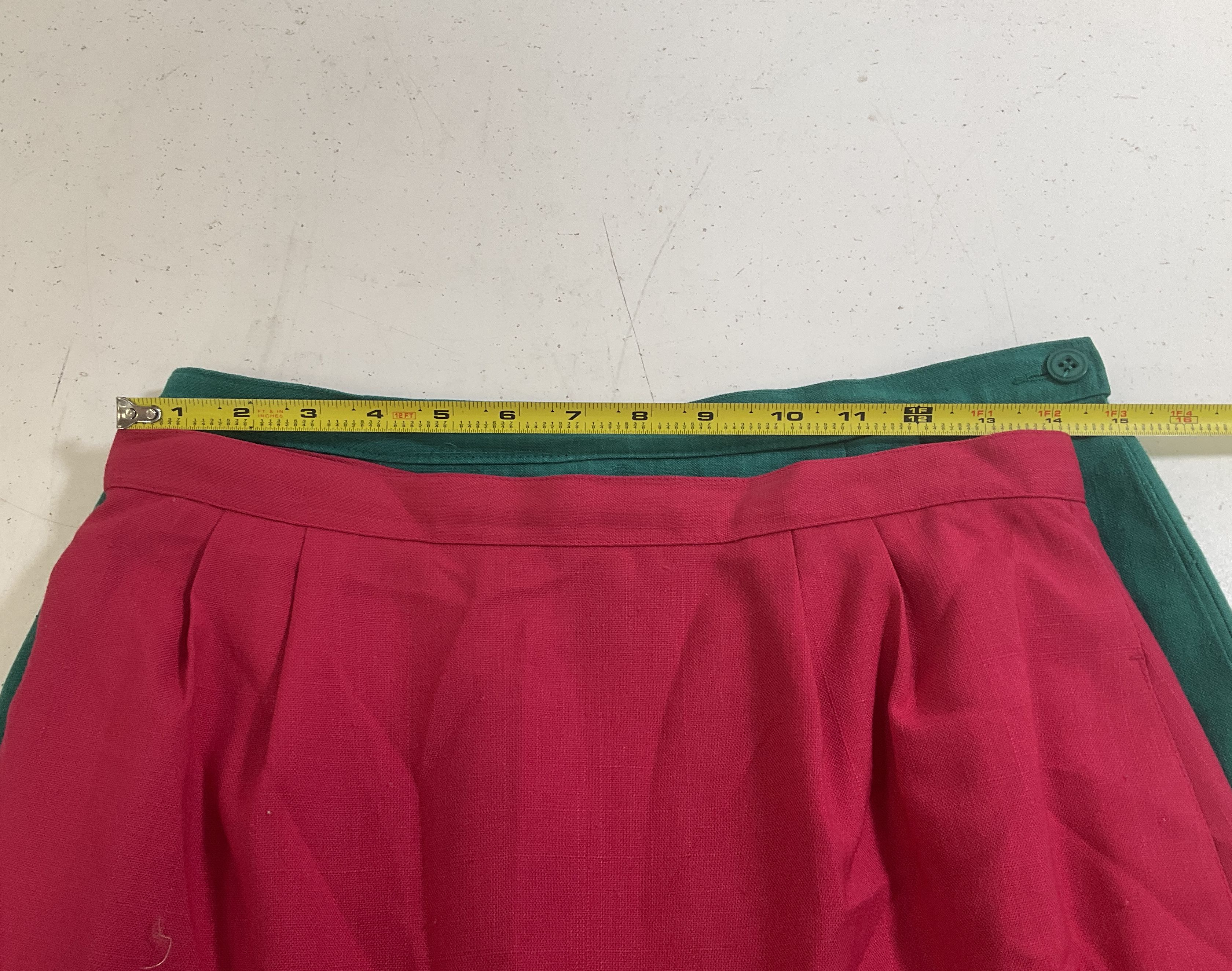 Vintage 80s Lot 2 Skirt Suit Sets Pendleton Sasson Blazer USA Womens Sz 12 14