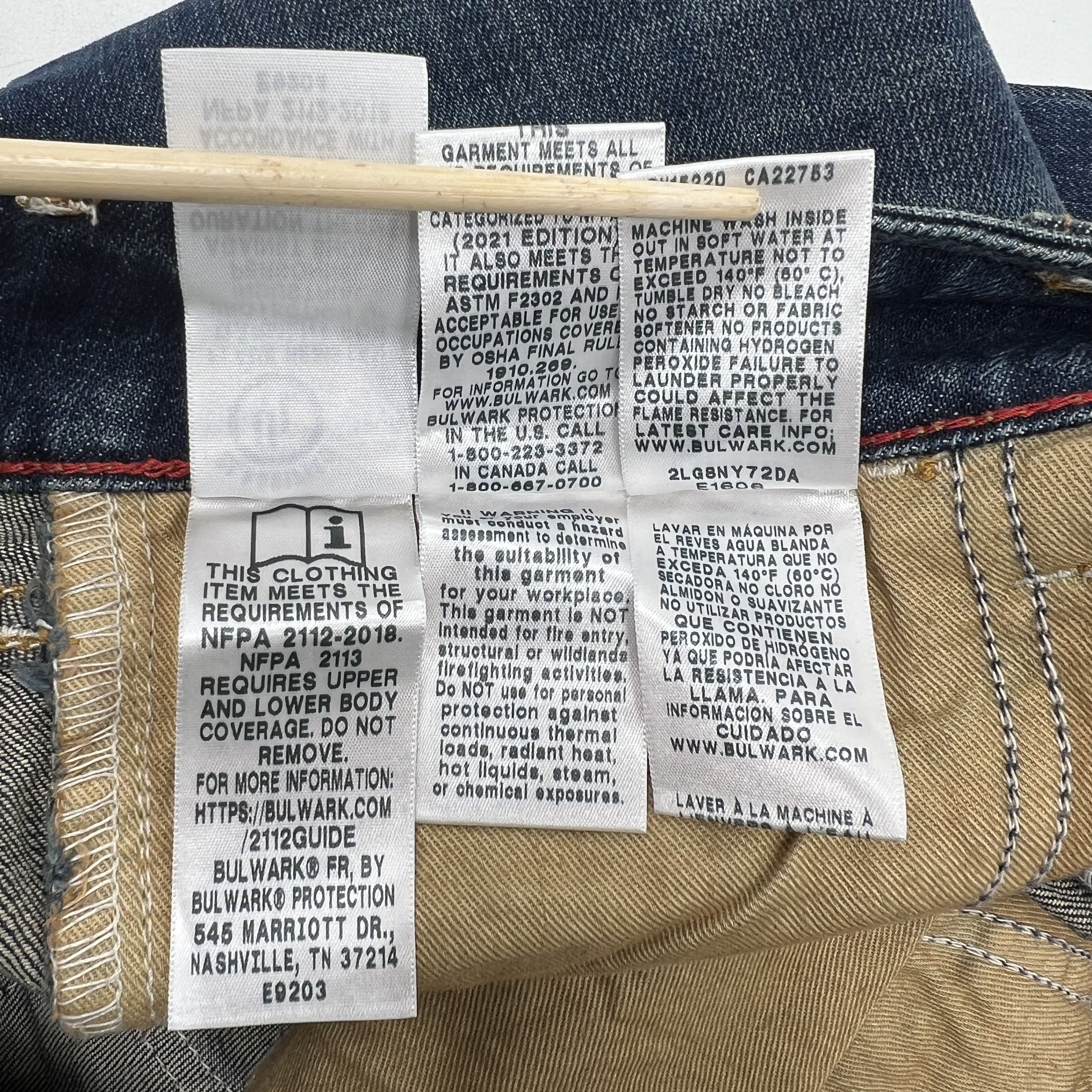 Bulwark PSJMSD3 FR Flame Resistant Boot Cut Work Jeans Women's Size 10x32