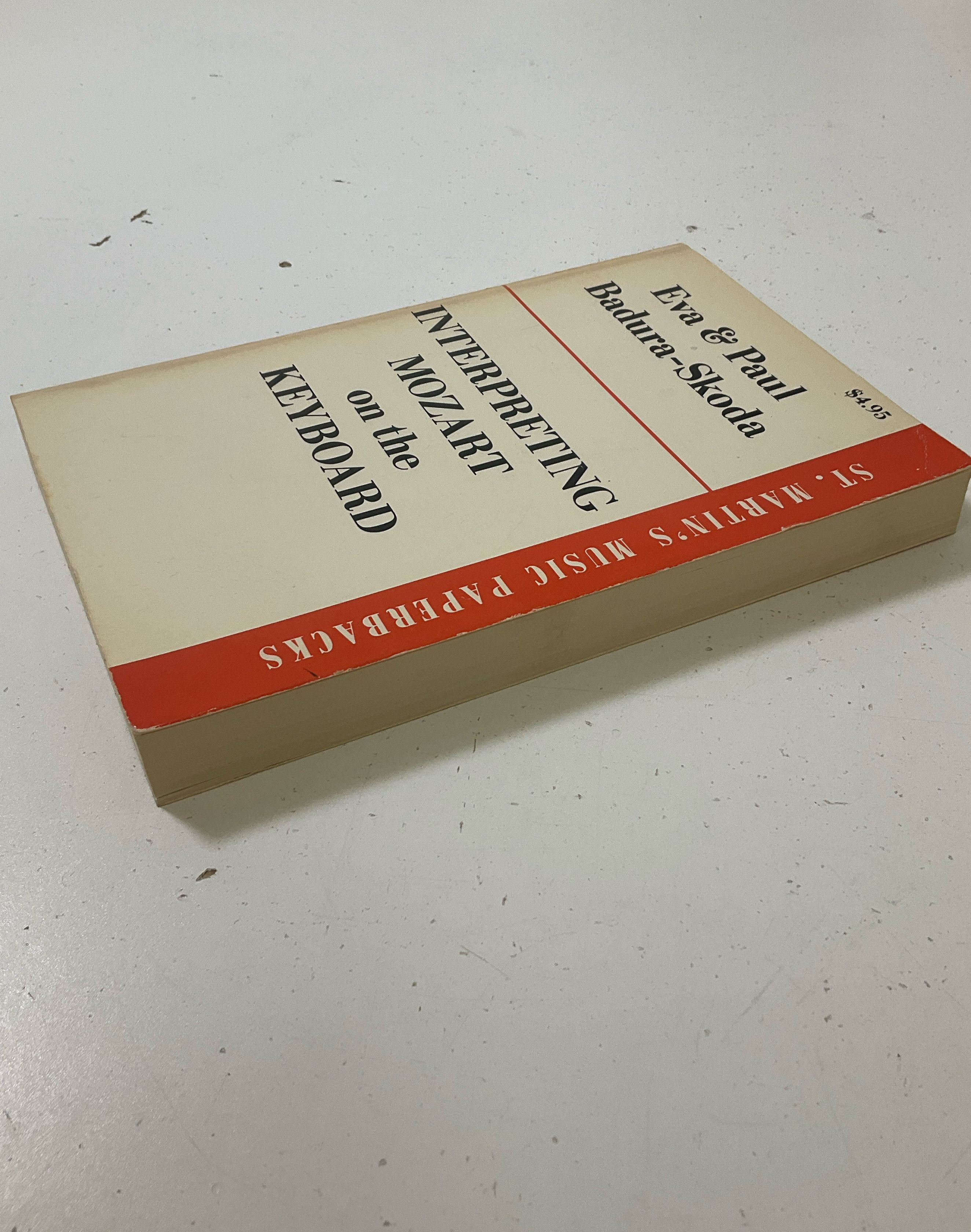 Interpreting Mozart On The Keyboard Badura Skosa St Martins Music Paperback 1962
