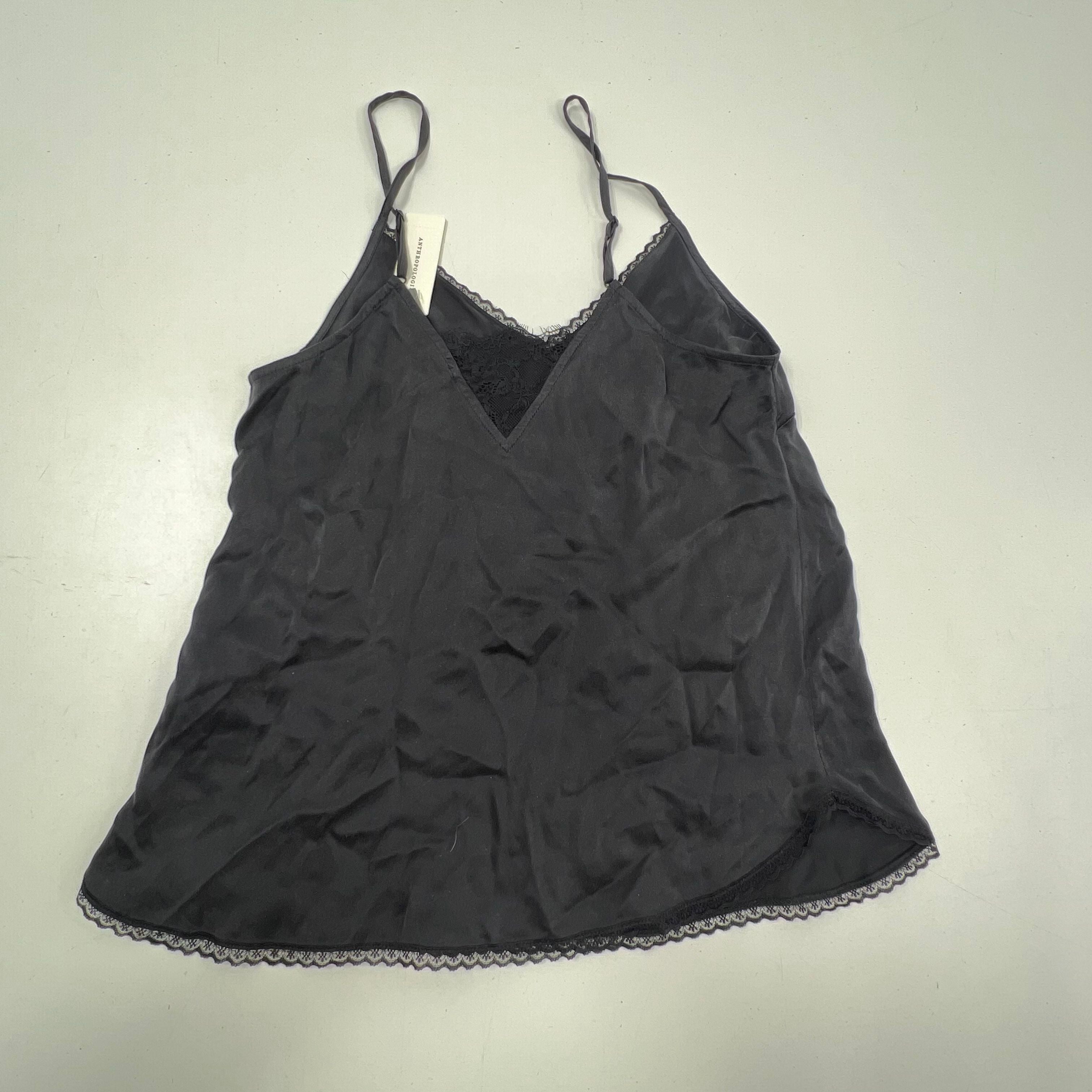 Anthropologie Lot 3 NWT Black Cami Top Beaded M Pouch Women's XS