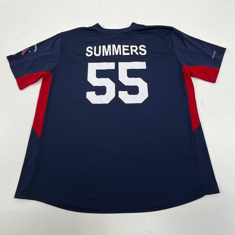 Majestic Coolbase Nebraska Senior Softball Braves Jersey Men's 2XL Summers 55