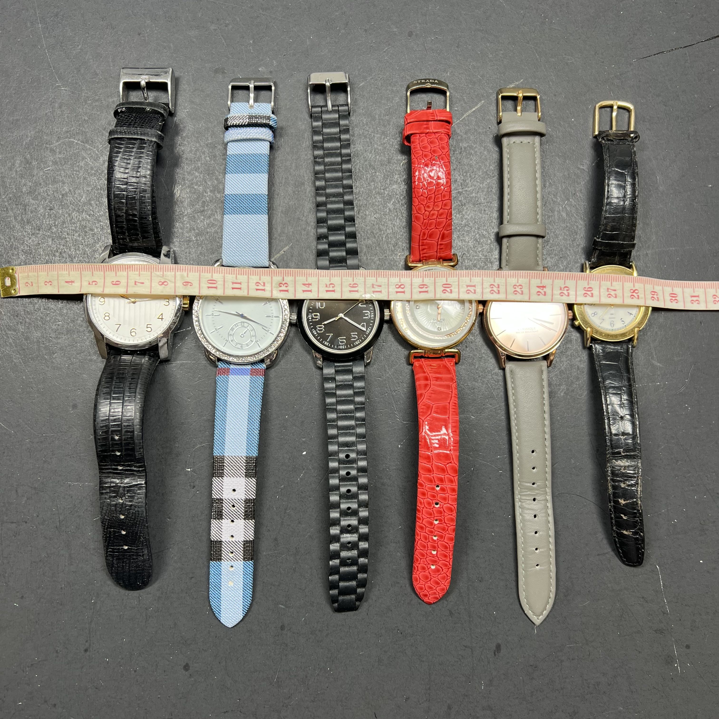 Lot of 6 Women's Watches Analog Mixed Brands Working