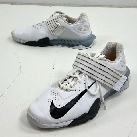 Nike Savaleos White Black Weightlifting Training Shoes Size 10