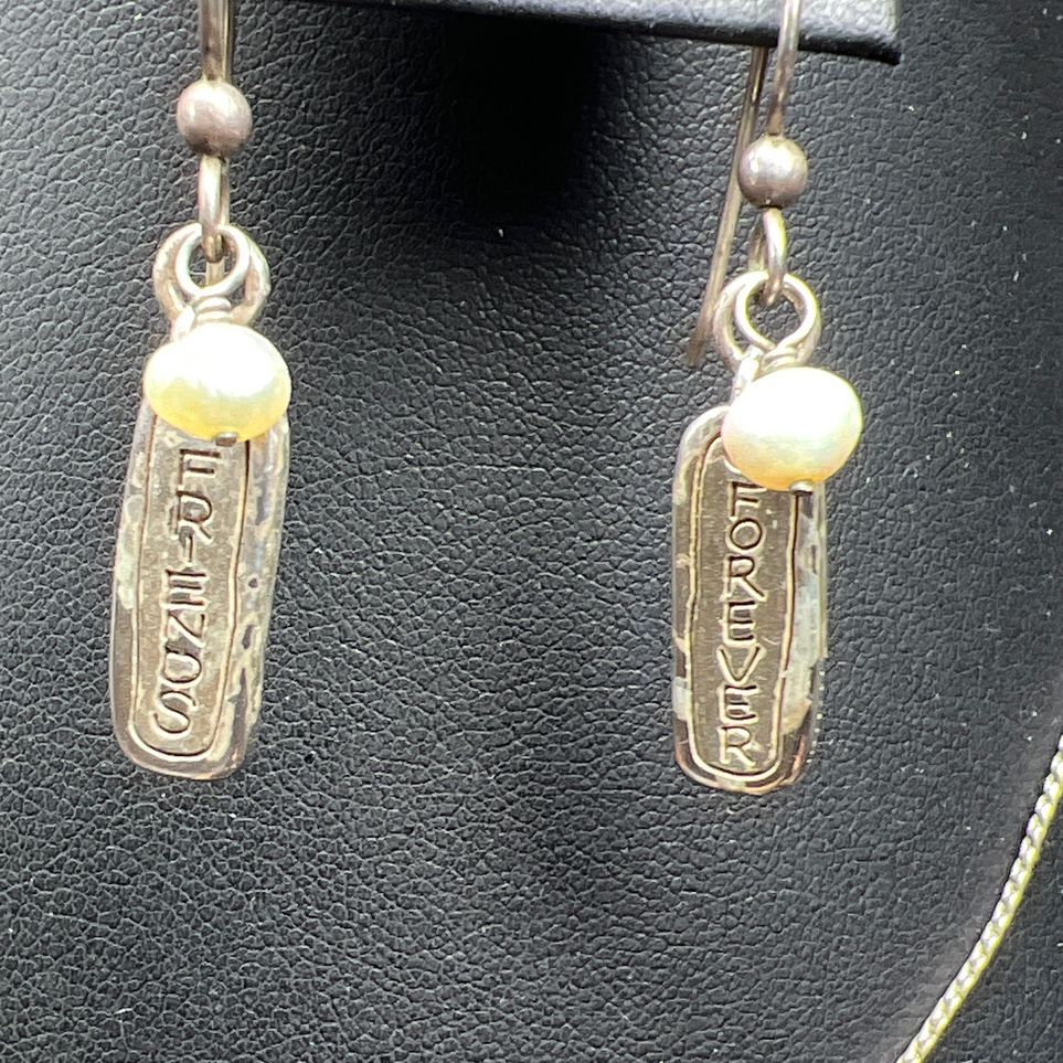 Brighton Silver Plate Friends Forever Earrings and Necklace Set
