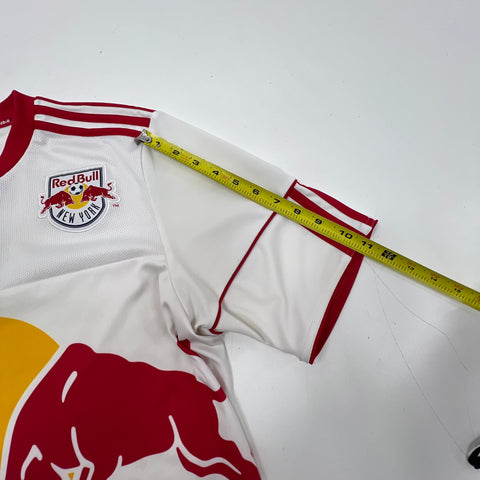 Adidas New York Red Bull 2011-12 Home Soccer Jersey White MLS Men's Size L