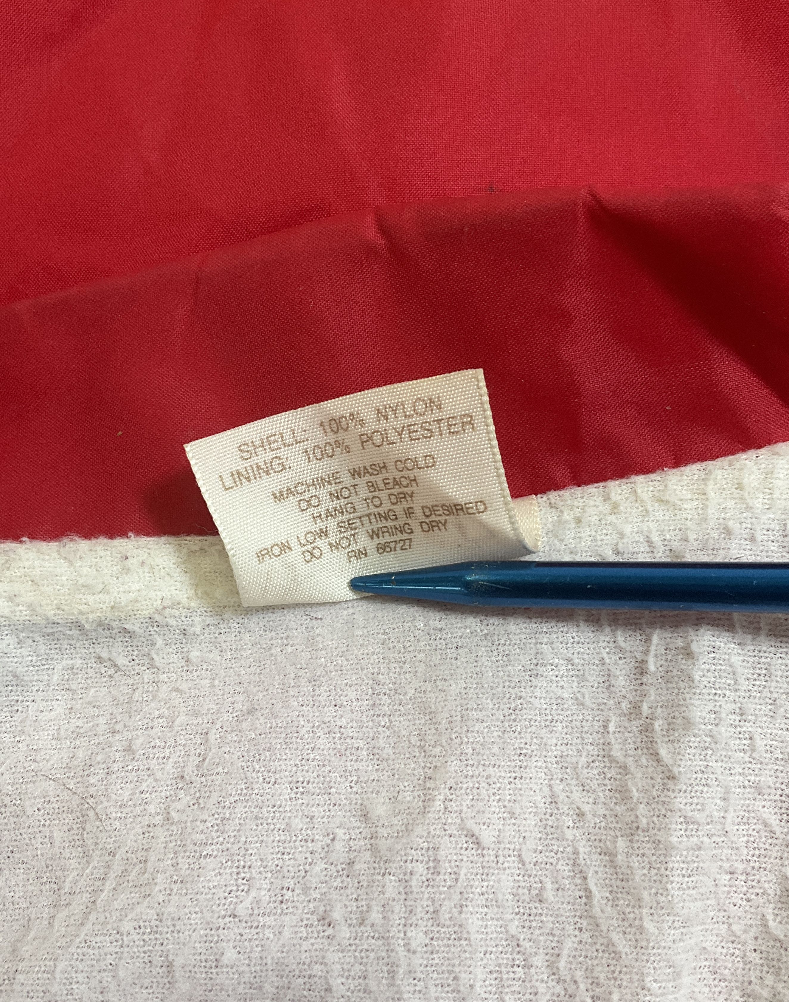 Vintage Y2K VFW POW MIA Red Nylon Coach Jacket Windbreaker Men's L