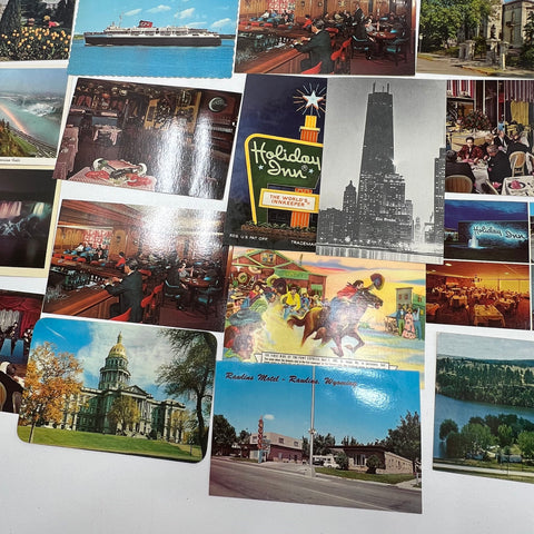 Vintage Chrome Postcard Lot Unposted US Canada Travel Mid Century Collection