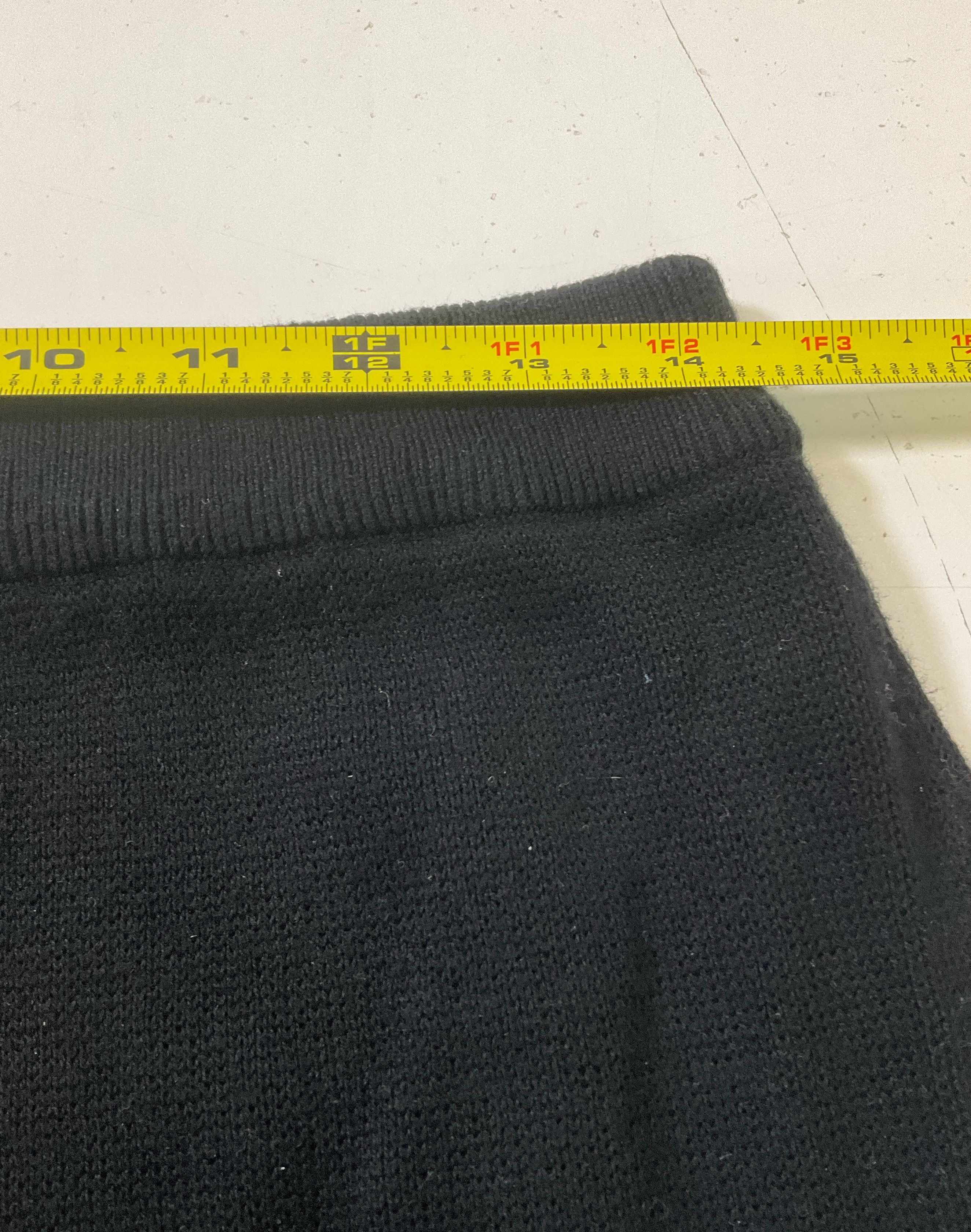 Vintage Norton Studio Black Sweater Knit Skirt Suit Sz M/L Jackie O 90s Does 60s