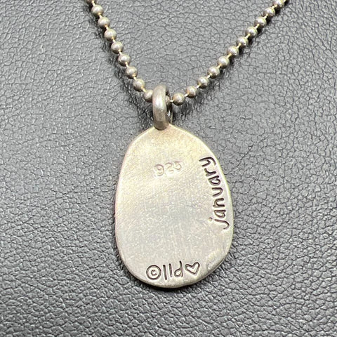 Lisa Leonard Sterling Silver January Flower Pendant Necklace 7.09g