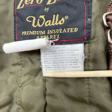 Vintage 90s Walls Zero-Zone Tan Insulated Quilted Lined Bib Overalls Men's